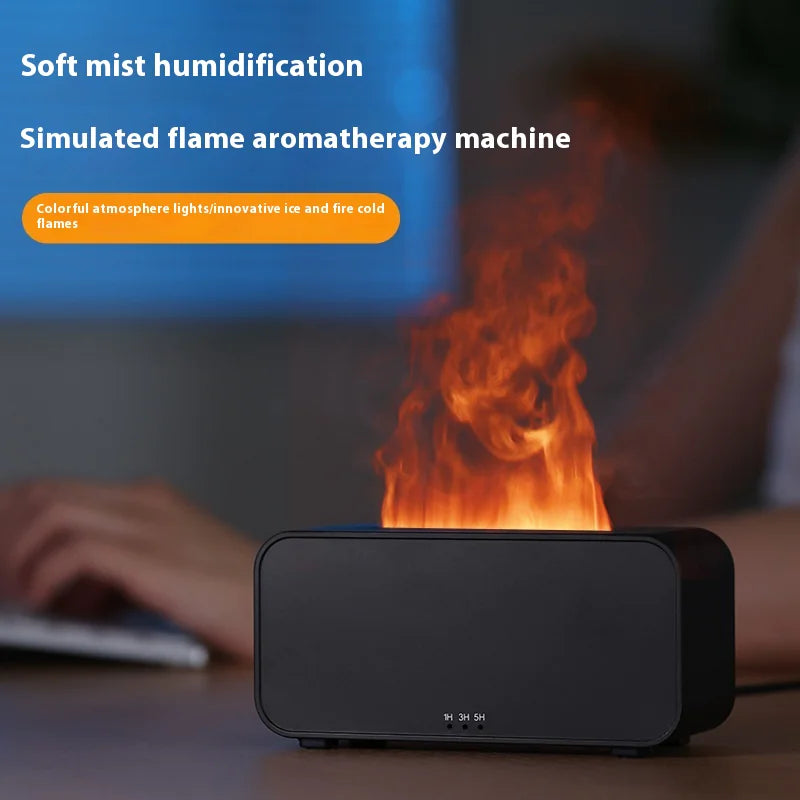 Timing Simulation Aroma Diffuser USB Flame Humidifier