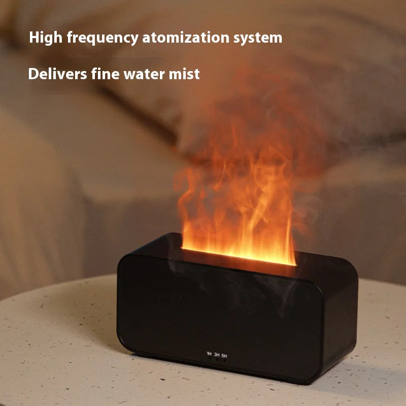 Timing Simulation Aroma Diffuser USB Flame Humidifier